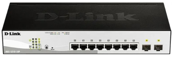 Изображение товара Коммутатор D-link DGS-1210-10P/FL2A с PoE и управлением