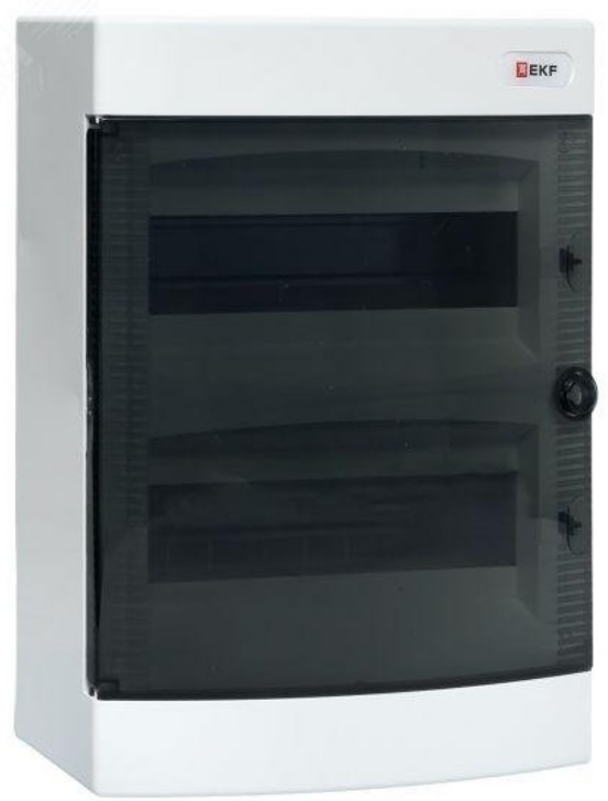 

Щит распределительный навесной EKF ux-2x12-n "Unix" прозрачная дверь 2x12 модулей IP41 PROxima, ux-2x12-n