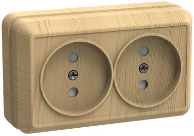 

Розетка IEK ERO20-K03-10-DC 2-м ОП Октава 10А IP20 без заземл. сосна, ERO20-K03-10-DC