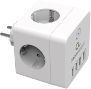 фото Сетевой фильтр  Cablexpert CUBE-4-U4-W