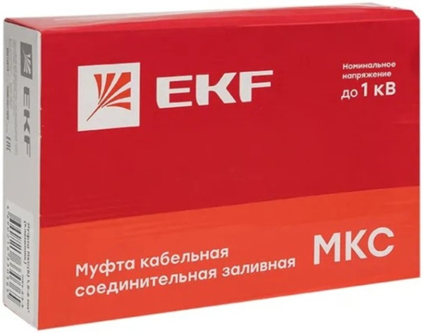 Изображение товара Муфта соединительная EKF MKS-3-K-B заливная для кабелей