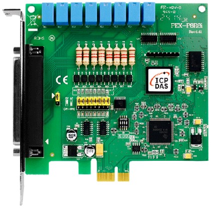 

Плата ICP DAS PEX-P8R8i CR PCI Express x1, 8-channel Isolated Digital Input, 8-channel Relay Output Includes one CA, PEX-P8R8i CR