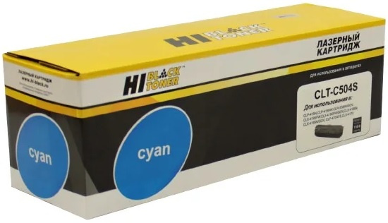 Изображение товара Hi-Black CLT-C504S голубой совместимый картридж для Samsung