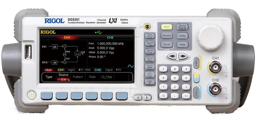 

Генератор сигналов Rigol DG5351 350MHz, 1CH, 1GSa/s, 14bits, 128Mpts Arbitrary Memory Depth, DG5351