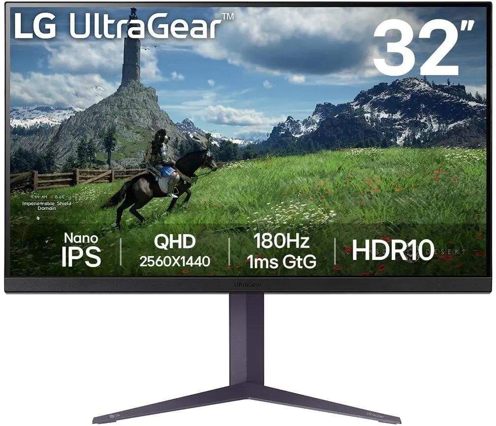 

Монитор 31,5" LG UltraGear 32GS85Q-B 2560x1440, 350cd, 178гр/178гр, IPS LED, 16:9, 180Hz, HDMI, FreeSync, DP, USB, HAS, UltraGear 32GS85Q-B