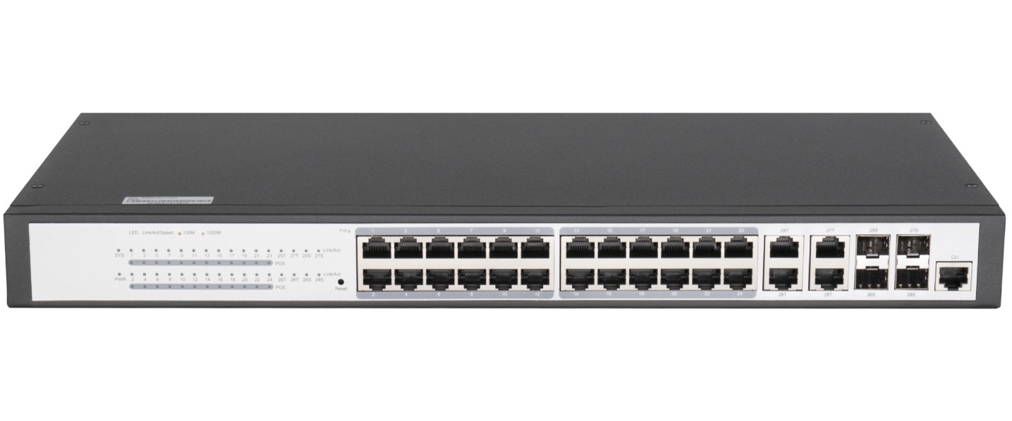 

Коммутатор PoE GIGALINK GL-SW-G204-24P L2, 24 Base-T 1000Mb/s PoE портов, 4 Base-X SFP 1000Mb/s. 1U 19'', 220V, суммарная мощность 400W, GL-SW-G204-24P