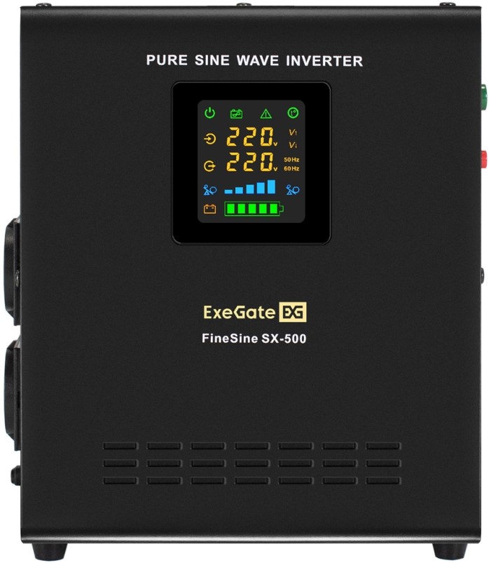 

Комплект Exegate FineSine SX-500.LCD.AVR.2SH EX296504RUS ИБП EX295995RUS + батарея 75Aч EX282983RUS 1шт (инвертор, синус, для котла, настенный) 500VA/, FineSine SX-500.LCD.AVR.2SH
