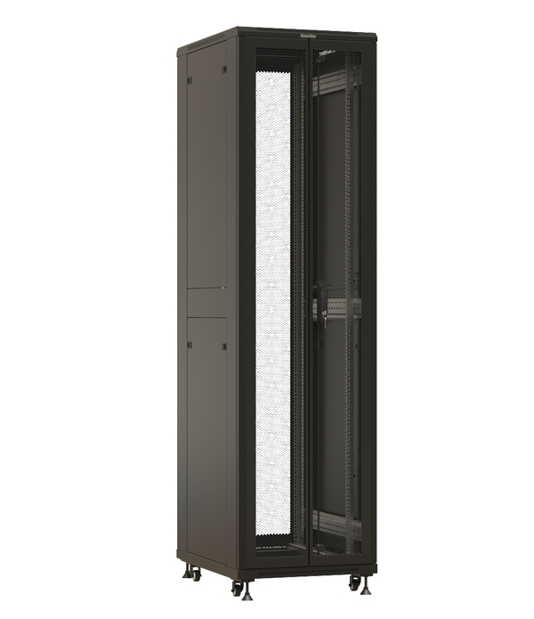 

Шкаф напольный 19", 47U Hyperline TTBR-4762-DD-RAL9004 2277x600х1200мм(ВхШхГ), передняя/задняя распашные перфор. двери (75%), ручка с замком, крыша но, TTBR-4762-DD-RAL9004