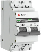 фото Автоматический выключатель  EKF mcb4763-2-63C-pro