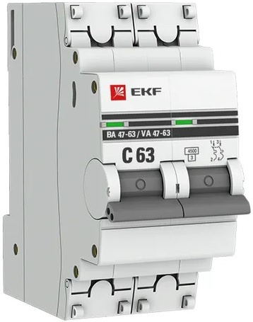 фото Автоматический выключатель  EKF mcb4763-2-63C-pro в Челябинске