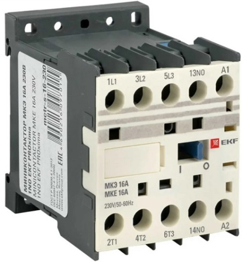 Изображение товара Контактор EKF Mctr-s-16-230 компактный для автоматизации и бытовой техники