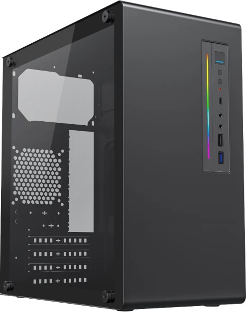 

Корпус mATX Foxline FL-728TG-U3C без БП, USB 3.0, USB 2.0, USB Type-C, FL-728TG-U3C