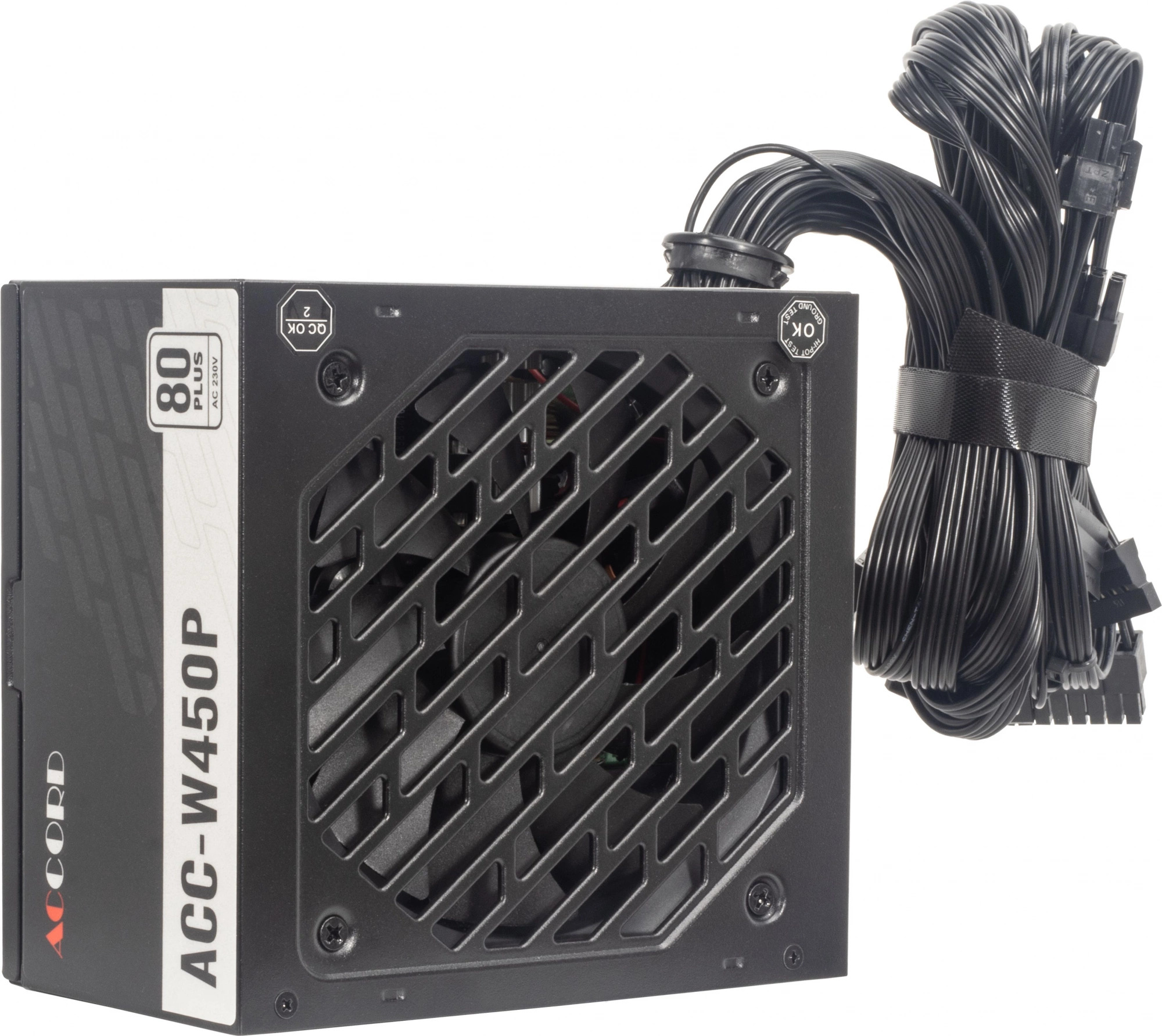 

Блок питания ATX ACCORD ACC-W450P 450W, 80 PLUS WHITE, ACC-W450P