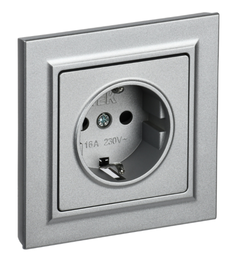 фото Розетка с заземлением в сборе IEK BR-R14-16-K47-F в Уфе