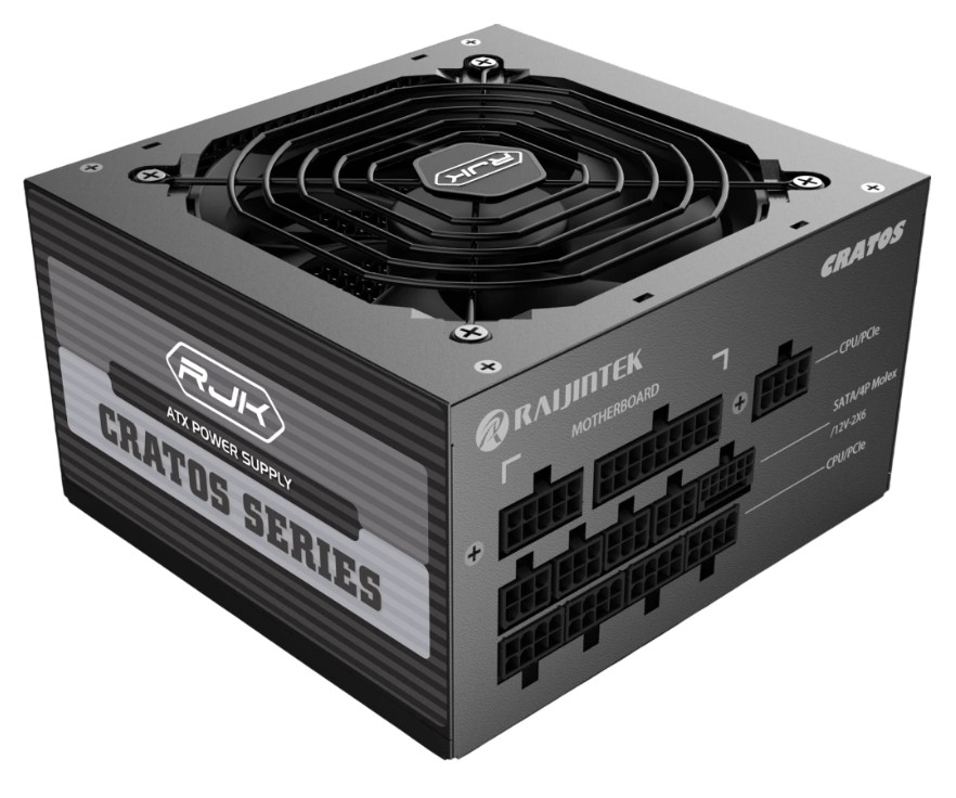 

Блок питания ATX Raijintek CRATOS 1000 0R30B00005 1000W, 80+ Gold, 12VHPWR, full modular, CRATOS 1000
