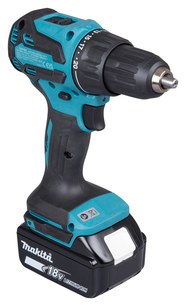 

Дрель - шуруповерт Makita DHP490Z ударная аккумуляторная LXT 18В BL XPT , 13мм, 50/27Нм, DHP490Z
