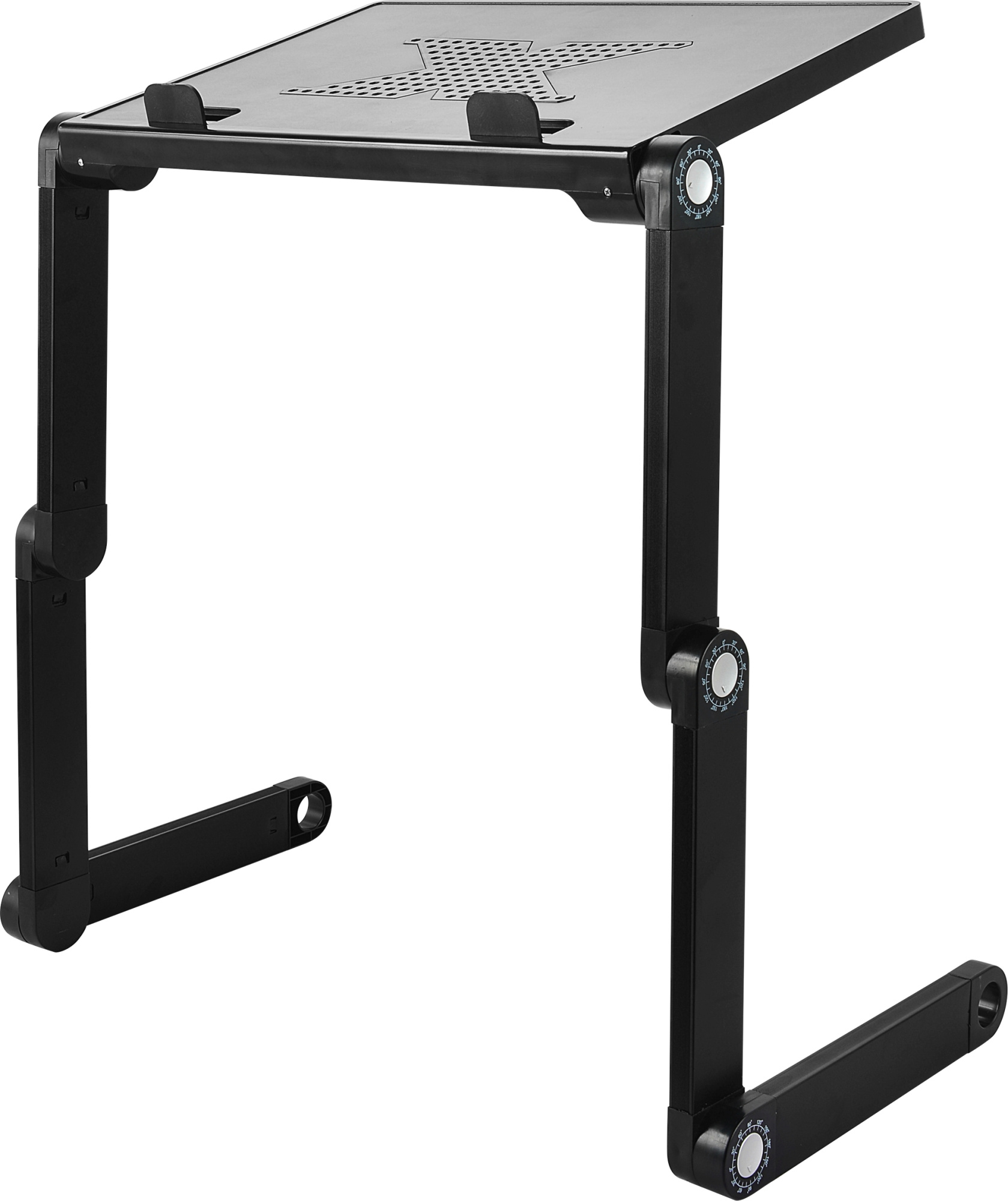 Столик для ноутбуков Cactus CS-LS-T8-C 27x42см, серебристый