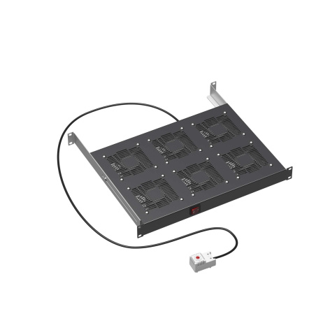 Изображение товара Вентиляторный модуль DKC R519VSIT6FTB 19u для шкафов с 6 вентиляторами и термостатом