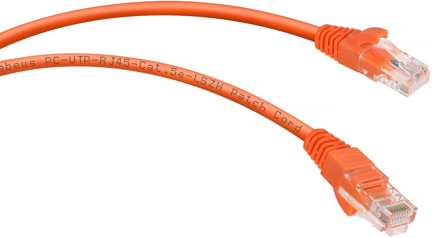 фото Кабель патч-корд U/UTP 6 кат. 5м  Cabeus PC-UTP-RJ45-Cat.6-5m-OR-LSZH
