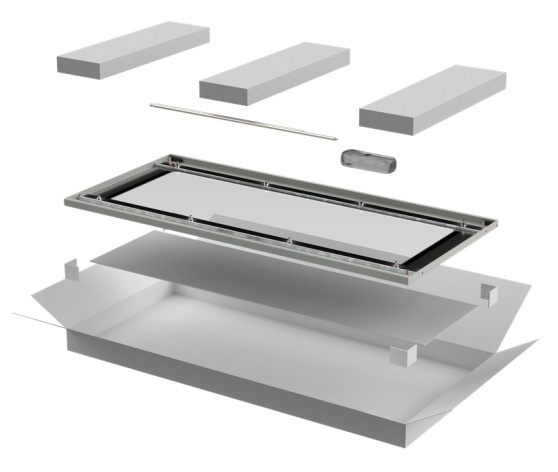 Изображение товара Стеклянная дверь ITK LN35-24U6X-DR для шкафов LINEA N