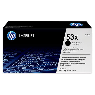 

Картридж HP 53X Q7553X для принтера HP2014,2015,M2727nf,M2727nfs 7000 страниц, 53X