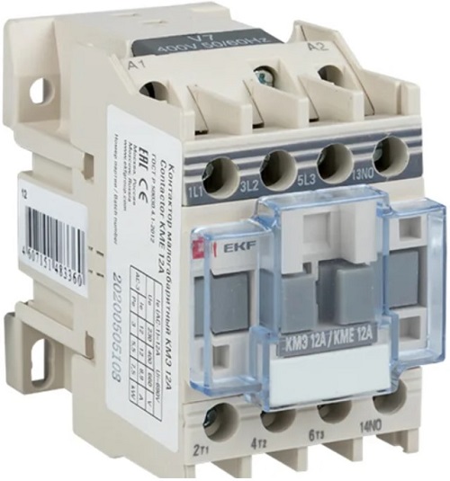 

Контактор EKF ctr-s-12-220-nc КМЭ 12А 230В 1NC, ctr-s-12-220-nc