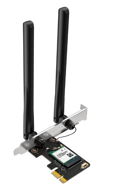 

Адаптер Mercusys MA70XE PCI Express с поддержкой Wi-Fi AX1800 и Bluetooth 5.4, MA70XE