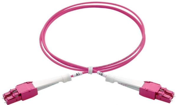 Изображение товара Оптический патч-корд Eurolan LC-LC 1 метр OM4 PURPLE LSZH