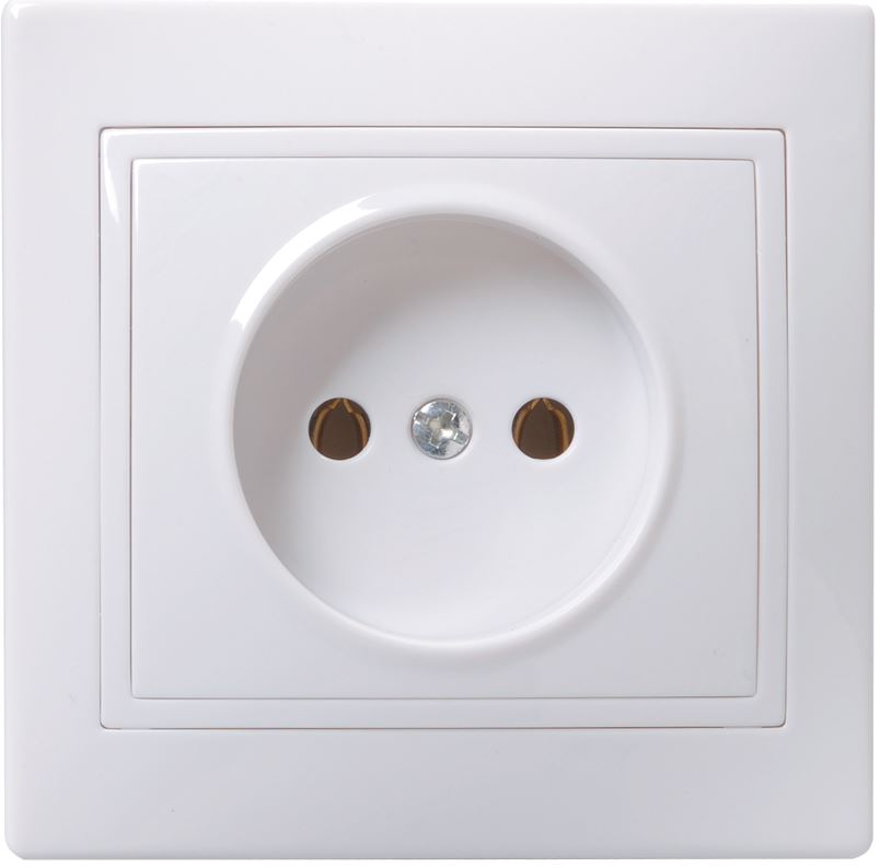 

Розетка без заземления IEK ERK10-K01-10-K KVARTA без защитных шторок 10А кер. РС10-2-КБ белый, ERK10-K01-10-K