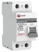 фото УЗО  EKF elcb-2-25-100S-em-pro