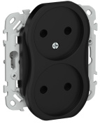 фото Розетка двухместная без заземления  IEK FI-R20-10-1-K02