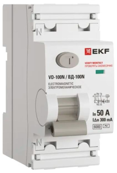 Изображение товара УЗО EKF E1026M50300 2П для жилых, офисных и промышленных помещений