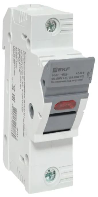 

Разъединитель-предохранитель EKF df141-e DF 14х51 1Р (тип ПВЦ), df141-e