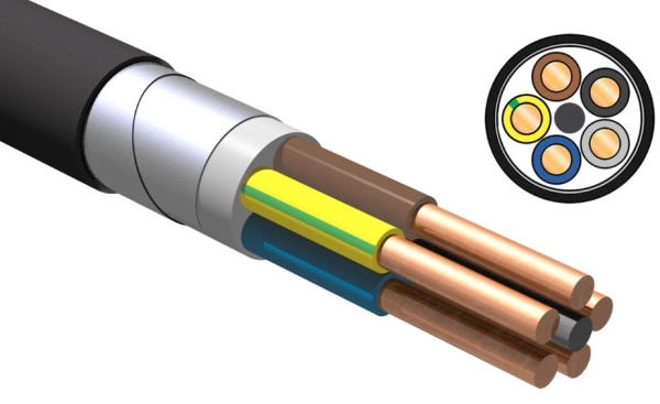 Изображение товара Кабель ВБШвнг(А)-LS 5х2.5 для передачи электроэнергии 660 В