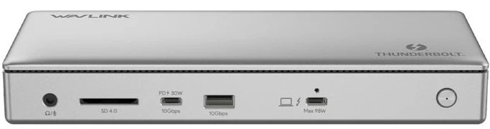 

Док-станция WAVLINK WL-UTD43 Pro Thunderbolt 4 Dual Display/98W Power Delivery Include 20V/11.5A Power Adapter/4xUSB3.0/3xThunderbolt 4/2xDP 4K 60HZ/2, WL-UTD43 Pro