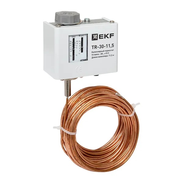 

Реле контроля температуры EKF TR-30-11,5 (термостат) капилляр 11,5 метра, TR-30-11,5