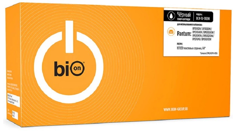 Картридж BION BCR-TL-5120X для Pantum BP5100DN/BP5100DW/BM5100ADN/BM5100ADW/BM5100FDN/BM5100FDW/BM5110AD/BM5130FDW черный, (15000стр.)