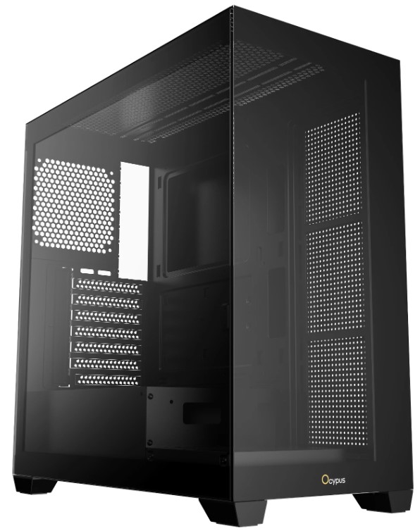 

Корпус ATX Ocypus Gamma-C72-BK без БП, боковая панель из закалённого стекла, USB 3.0, 2*USB 2.0, Gamma-C72-BK