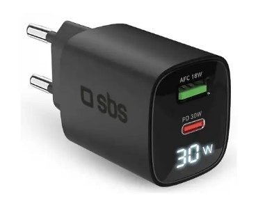 Зарядное устройство SBS TETRGANLCD1USB1C30K