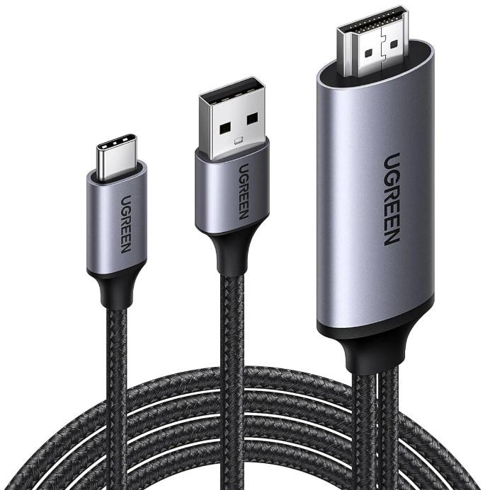 

Адаптер UGREEN CM773 35984A 4K/60Hz HDMI to USB-C. Цвет: серый, CM773