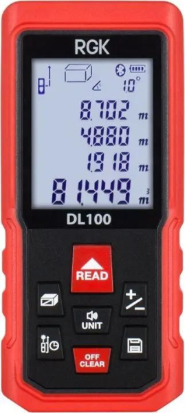 Изображение товара Дальномер RGK 4610011875076 точные измерения для строительства и ремонта