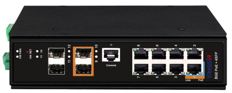 Коммутатор TRASSIR TR-NS27124S-360-8POE