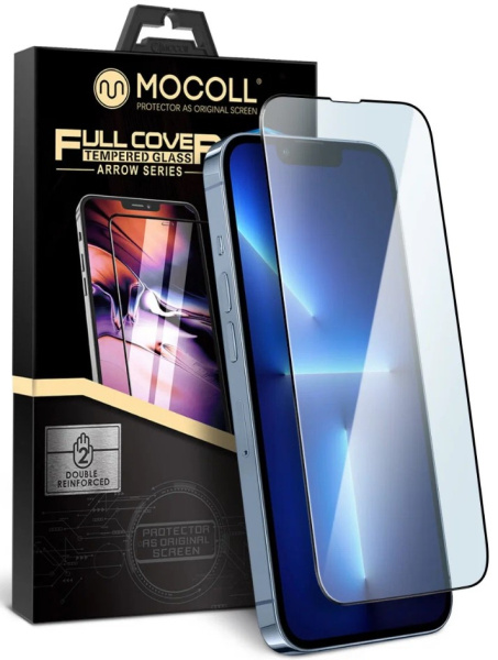Изображение товара Защитное стекло Mocoll MIX PLATINUM для iPhone 13 и 13 Pro 6.1 дюйм черное