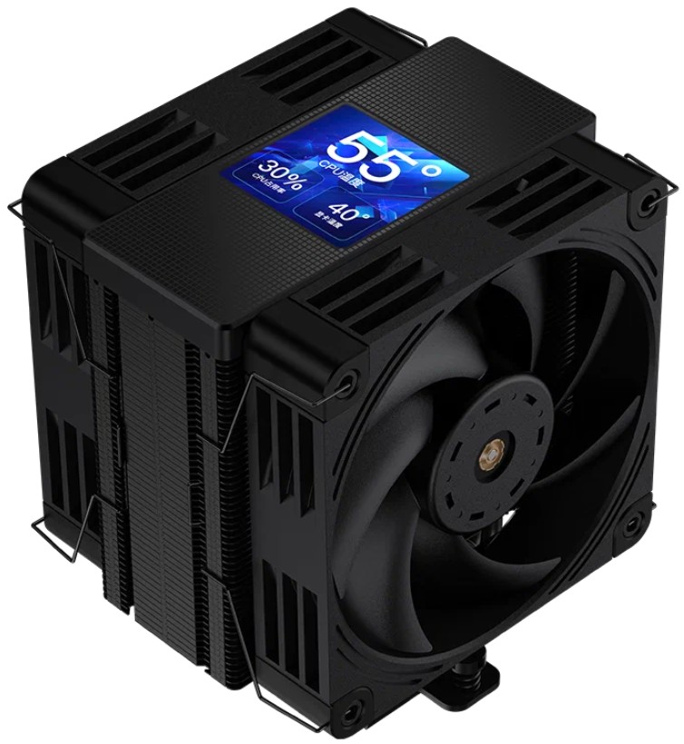 

Кулер Coolleo CL-P70-LCD-BK LGA115x/1200/1700/1851/AM4/AM5 (260W, 2*120mm, 2200rpm, 73CFM, 28.5dBa), CL-P70-LCD-BK