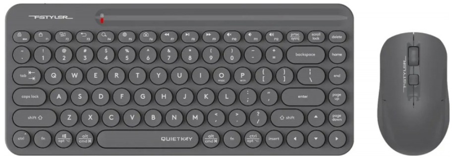 

Клавиатура и мышь Wireless A4Tech Fstyler FG3200 Air2 клав:серый мышь:серый USB slim Multimedia 2012604, Fstyler FG3200 Air2