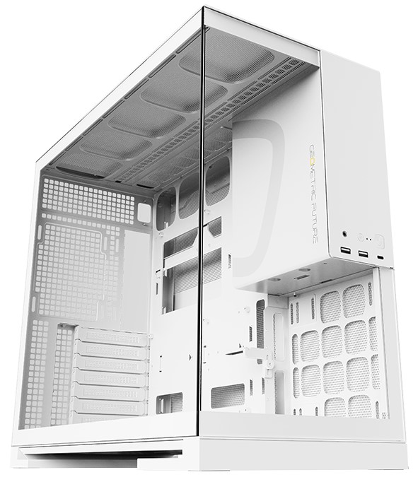 

Корпус Geometric Future Model 5 1AM5WKWT01100 белый, без БП, боковая панель из закалённого стекла, 2*USB 3.0, USB Type-C, Model 5