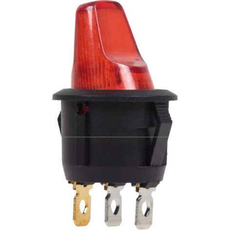 Изображение товара Выключатель Rexant 36-2590 клавишный с красной кнопкой