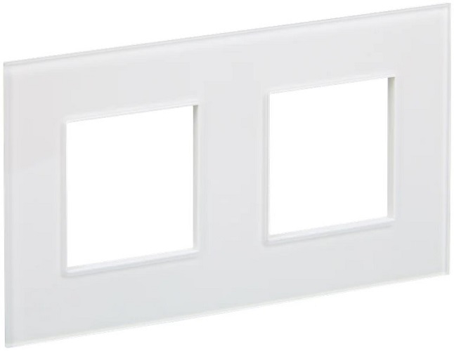 

Рамка двойная IEK SK-M22-G-K01 SKANDY SK-F22W Стекло Арктический белый, SK-M22-G-K01