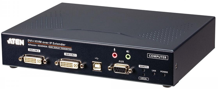 

Удлинитель Aten KE6940AT-AX-G передатчик/transmitter, KVM USB 2xDVI-I+AUDIO+RS232, 100м. UTP/10км. SM точка-точка/неогранич. в пределах LAN, 1xUTP/2xО, KE6940AT-AX-G