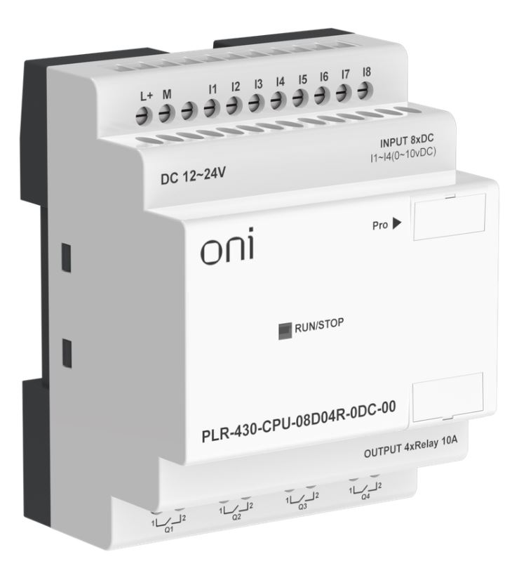 

Модуль ONI PLR-430-CPU-08D04R-0DC-00 ПЛК 430 ЦПУ 8 DI 4 RO 24В DC без экрана, PLR-430-CPU-08D04R-0DC-00